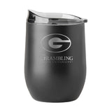 Grambling State GunMetal 16oz Black Powder Curved Beverage - Logo Brands - Flyclothing LLC