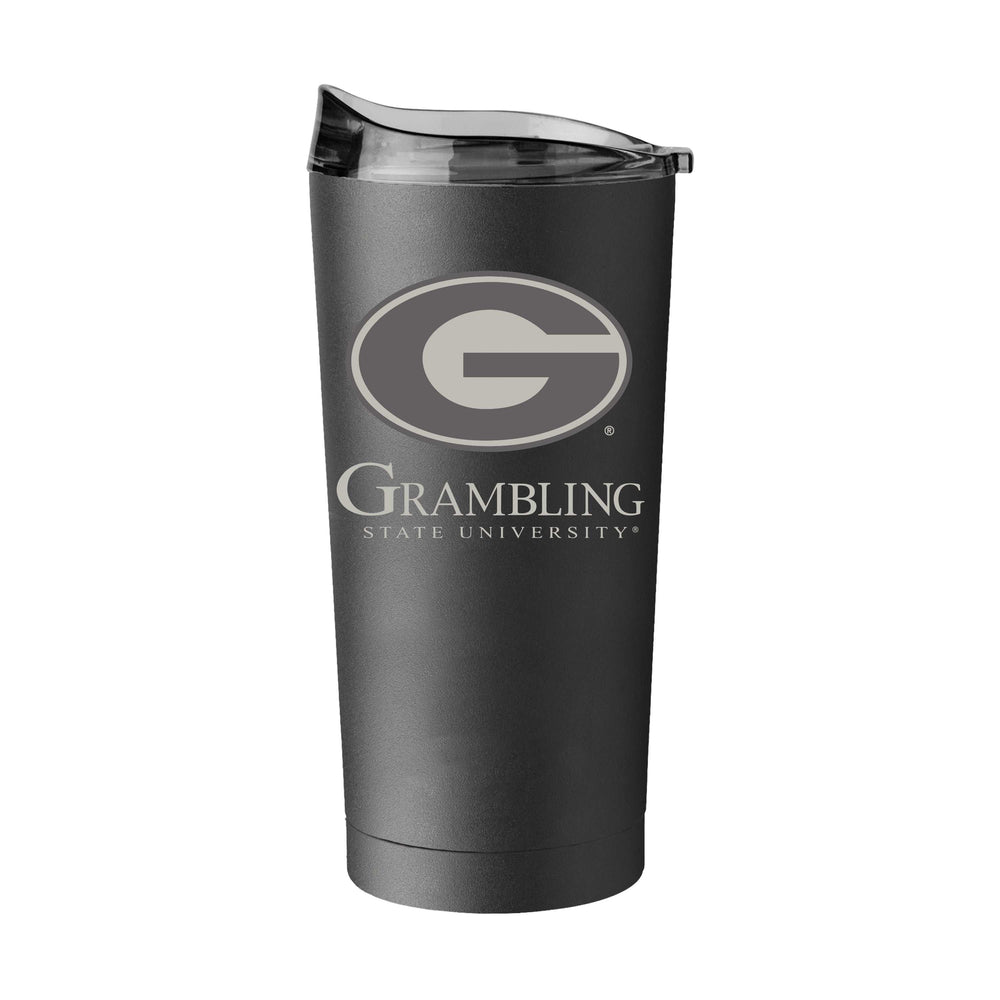 Grambling State GunMetal 20oz Black Powder Coat Tumbler - Logo Brands - Flyclothing LLC