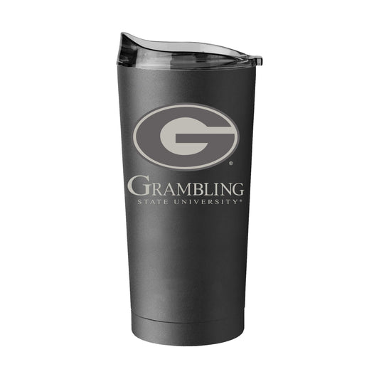 Grambling State GunMetal 20oz Black Powder Coat Tumbler - Logo Brands - Flyclothing LLC