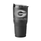 Grambling State GunMetal 30oz Black Powder Coat Tumbler - Logo Brands - Flyclothing LLC