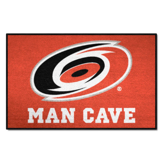 Carolina Hurricanes Man Cave Starter Mat Accent Rug - 19in. x 30in. - Carolina Hurricanes
