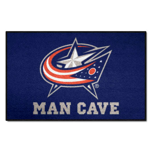 Columbus Blue Jackets Man Cave Starter Mat Accent Rug - 19in. x 30in. - Columbus Blue Jackets