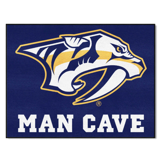 Nashville Predators Man Cave All-Star Rug - 34 in. x 42.5 in. - Nashville Predators