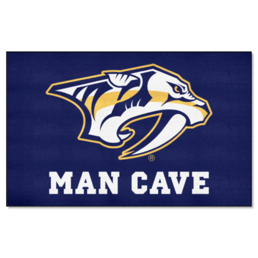 Nashville Predators Man Cave Ulti-Mat Rug - 5ft. x 8ft. - Nashville Predators