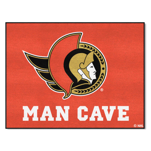 Ottawa Senators Man Cave All-Star Rug - 34 in. x 42.5 in. - Ottawa Senators