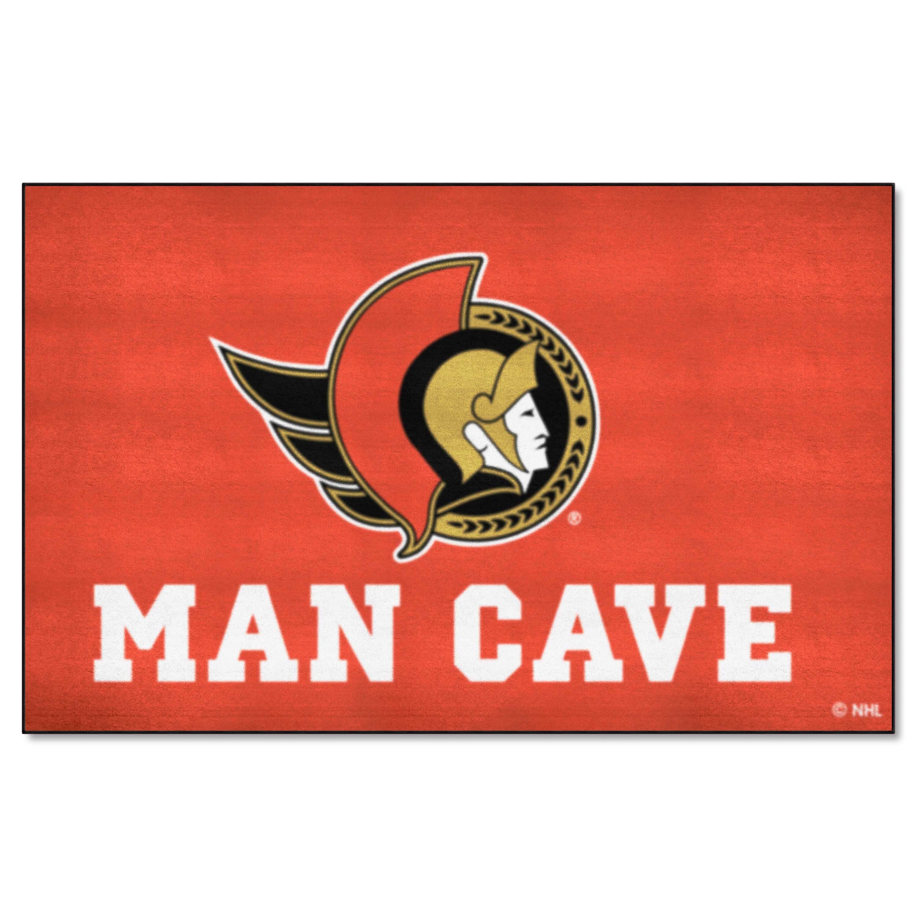 Ottawa Senators Man Cave Ulti-Mat Rug - 5ft. x 8ft. - Ottawa Senators
