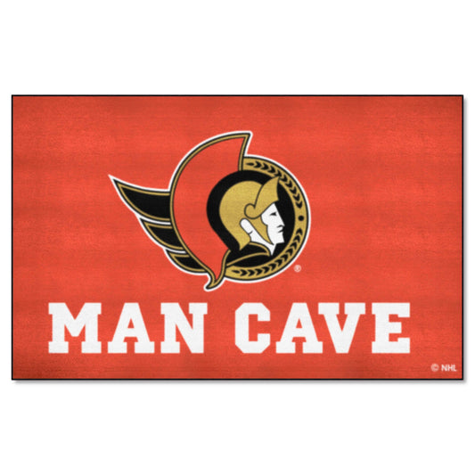 Ottawa Senators Man Cave Ulti-Mat Rug - 5ft. x 8ft. - Ottawa Senators
