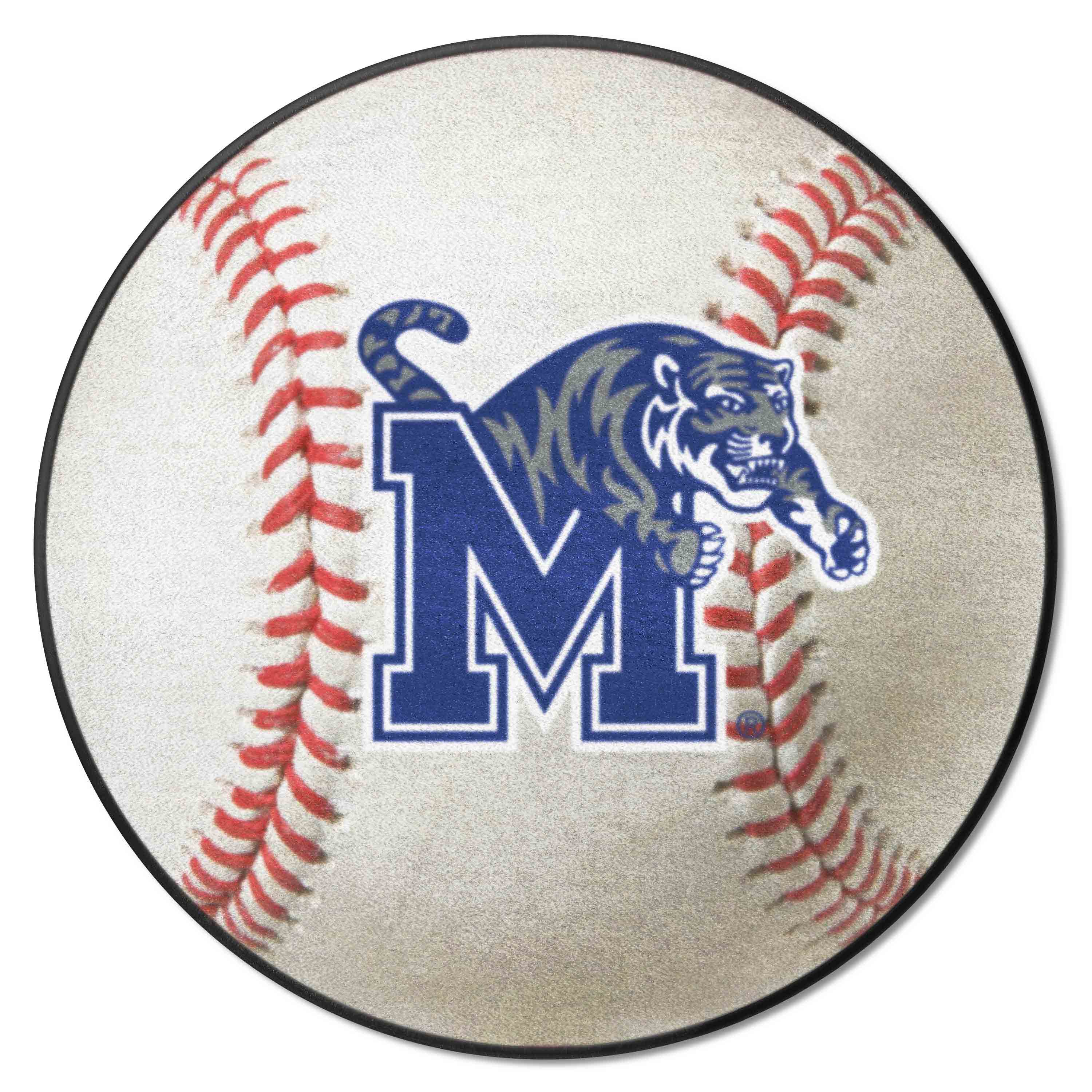Memphis Tigers Baseball Rug - 27in. Diameter - Memphis