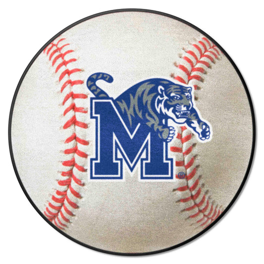 Memphis Tigers Baseball Rug - 27in. Diameter - Memphis