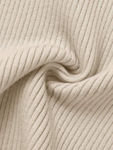 Round Neck Short Sleeve Knit Top - Trendsi - Flyclothing LLC