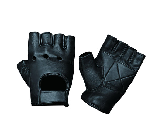 1450.00 - Mens Fingerless Leather Gloves