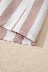 Stripe Button Down Sleeveless Shirt - Trendsi - Flyclothing LLC