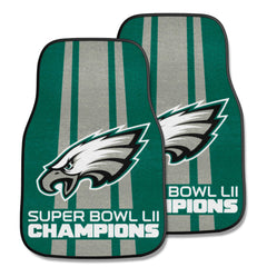 Philadelphia Eagles Front Carpet Car Mat Set - 2 Pieces, 2018 Super Bowl LII Champions - Philadelphia Eagles