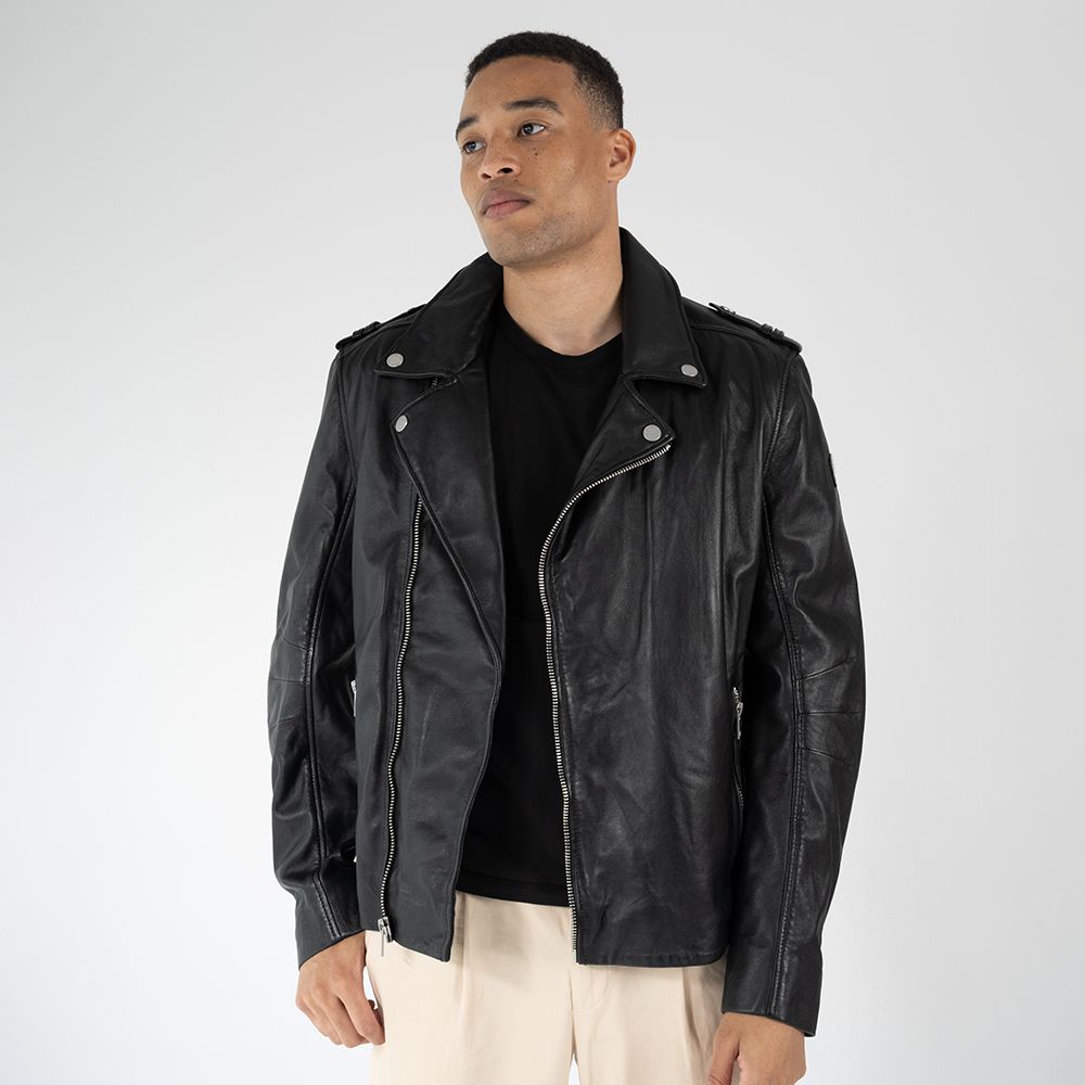 Rotys RF Leather Jacket, Black