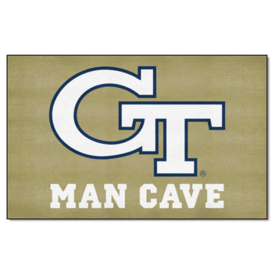 Georgia Tech Yellow Jackets Man Cave Ulti-Mat Rug - 5ft. x 8ft., GT - Georgia Tech