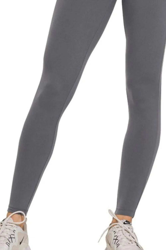 Zenana Microfiber Waistband Leggings - Trendsi - Flyclothing LLC