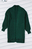 Heathered Open Front Longline Cardigan - Trendsi - Flyclothing LLC
