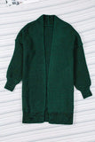 Heathered Open Front Longline Cardigan - Trendsi - Flyclothing LLC