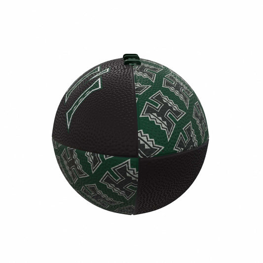 Hawaii Repeating Mini-Size Rubber Football - Logo Brands - Flyclothing LLC