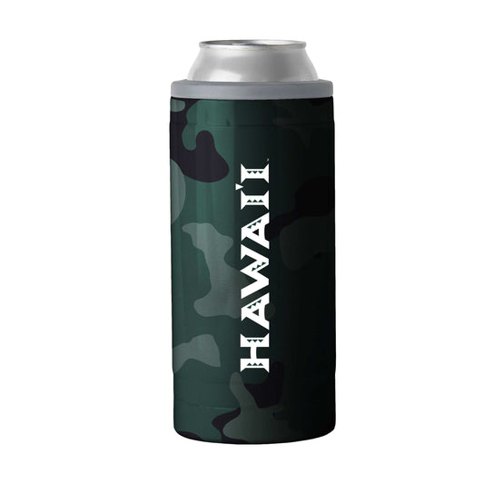 Hawaii 12oz Camo Swagger Slim Can Coolie - Logo Brands - Flyclothing LLC