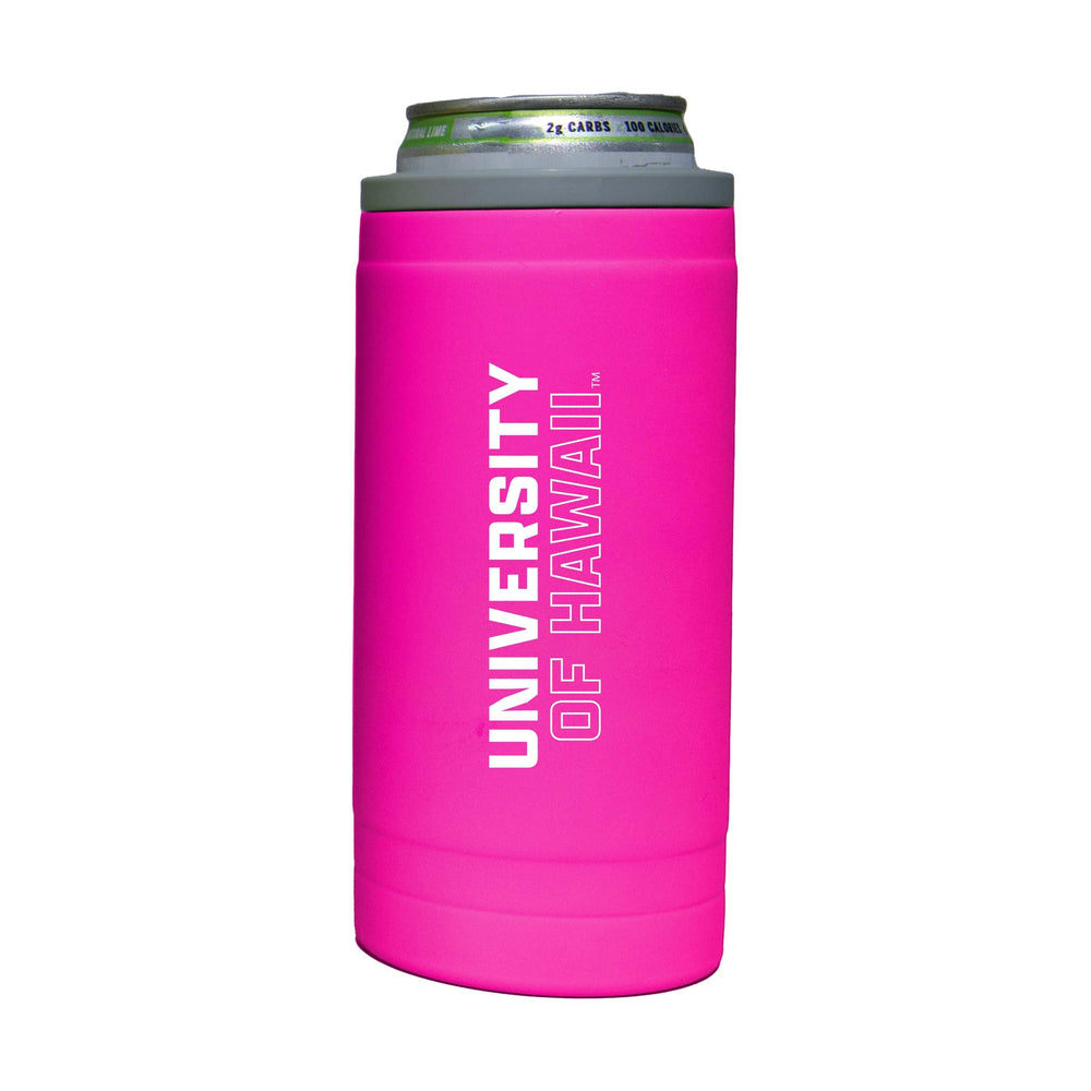 Hawaii 12oz Electric Stacked Soft Touch Slim Coolie - Logo Brands - Flyclothing LLC