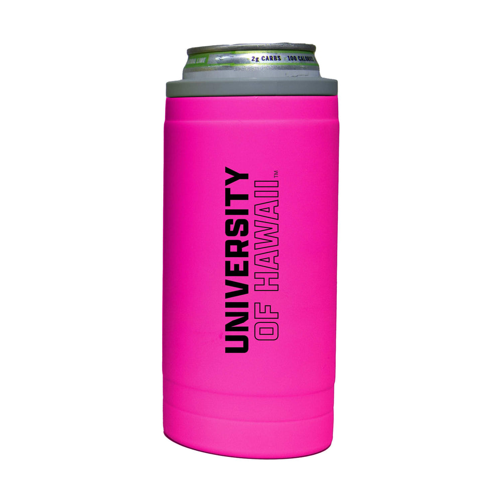 Hawaii 12oz Electric Stacked Soft Touch Slim Coolie - Logo Brands - Flyclothing LLC