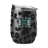 Hawaii Leopard 16oz Black Powdercoat Curved Beverage - Logo Brands - Flyclothing LLC