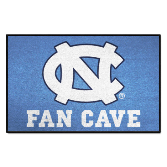 North Carolina Tar Heels Man Cave Starter Mat Accent Rug - 19in. x 30in. - North Carolina