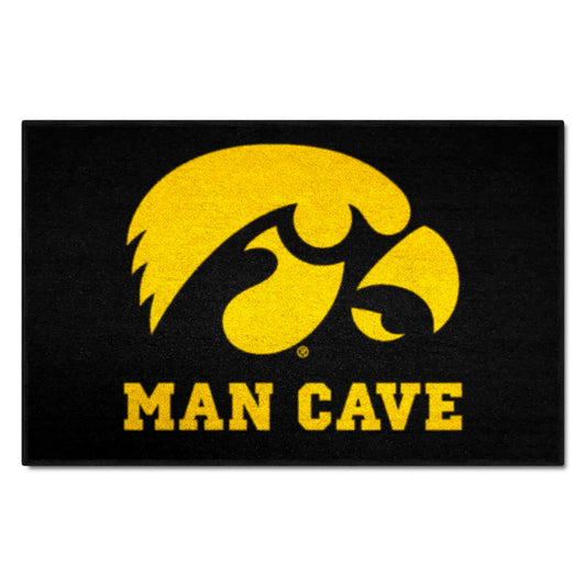 Iowa Hawkeyes Man Cave Starter Mat Accent Rug - 19in. x 30in. - Iowa