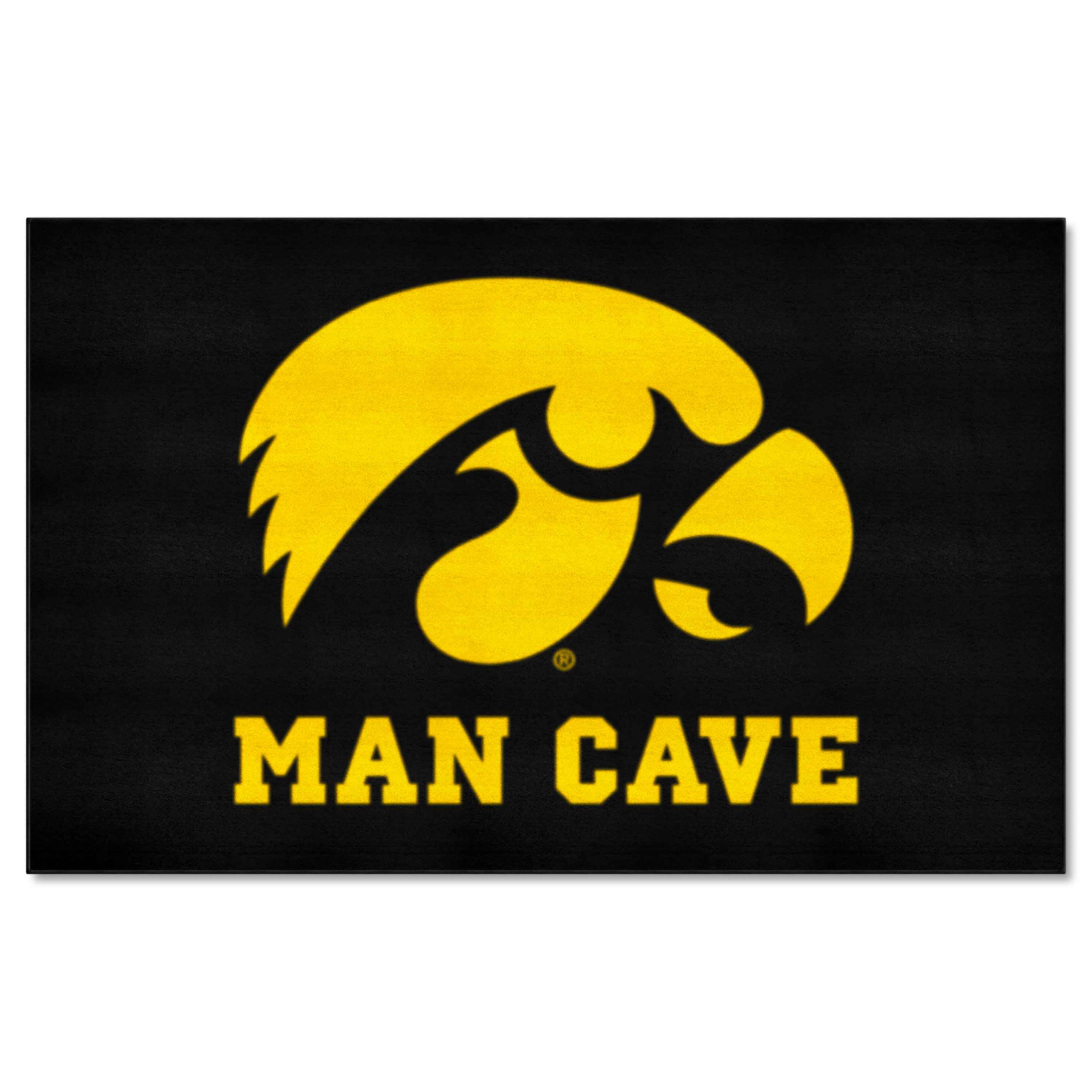 Iowa Hawkeyes Man Cave Ulti-Mat Rug - 5ft. x 8ft. - Iowa