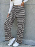 Lovelet Striped Wide Leg Pants - Trendsi - Flyclothing LLC