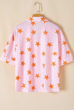 Star Print Short Sleeve Shirt and Shorts Set - Trendsi - Flyclothing LLC