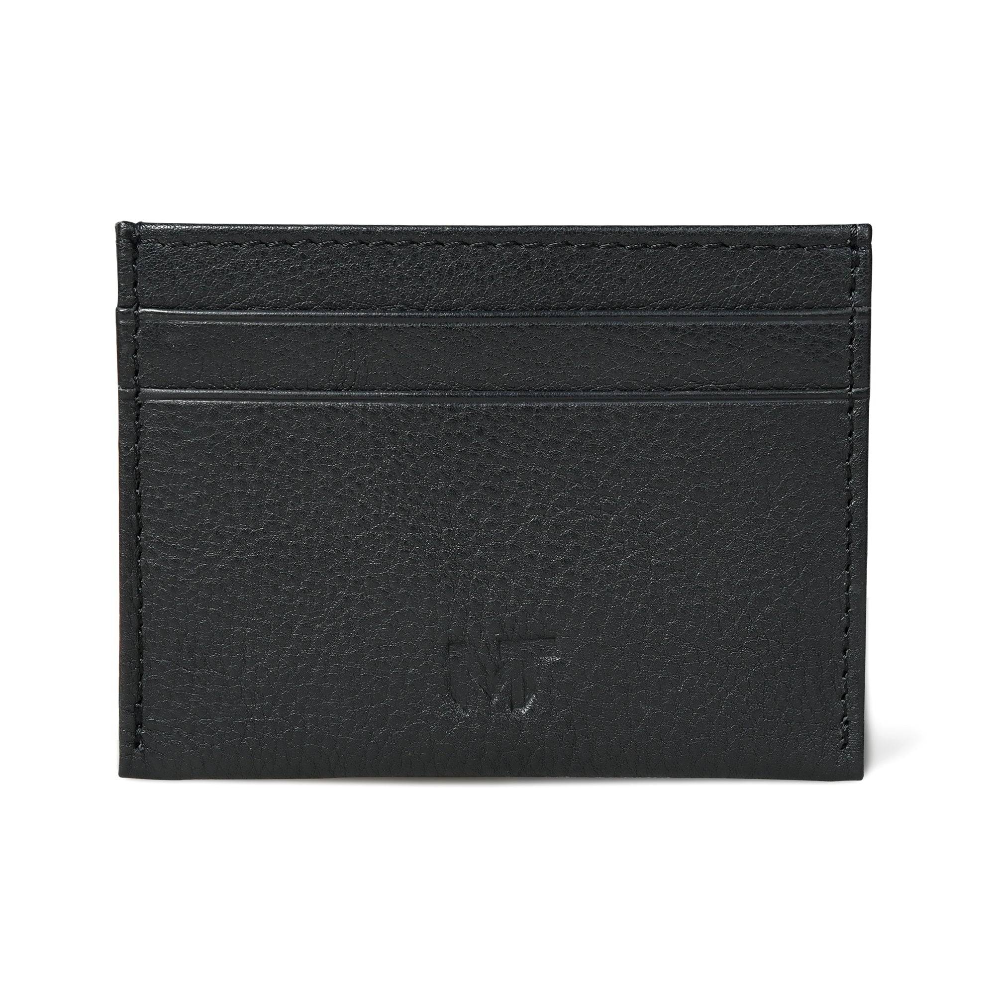 Minimalistic Black Cards Holder - Classy Leather Bags - Flyclothing LLC
