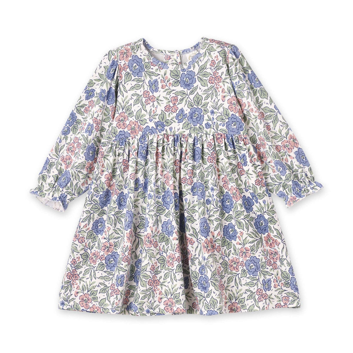 Vintage Floral Girls Dress - Soft Bamboo Jersey - Tesa Babe - Flyclothing LLC