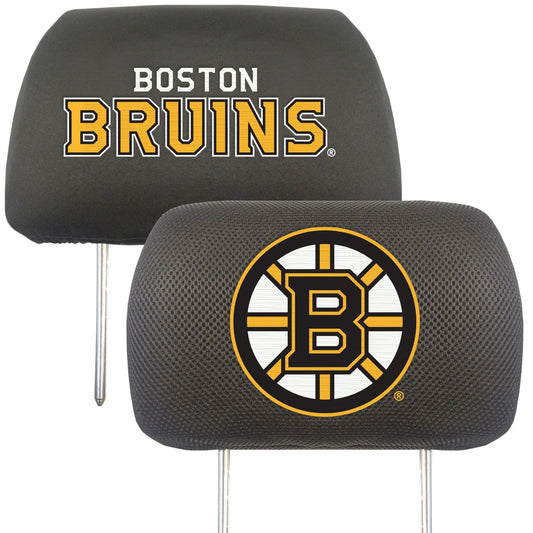 Boston Bruins Embroidered Head Rest Cover Set - 2 Pieces - Boston Bruins