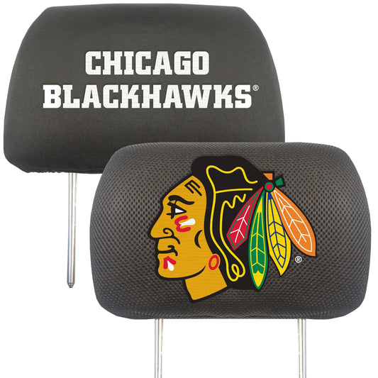 Chicago Blackhawks Embroidered Head Rest Cover Set - 2 Pieces - Chicago Blackhawks