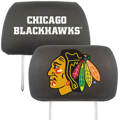 Chicago Blackhawks Embroidered Head Rest Cover Set - 2 Pieces - Chicago Blackhawks