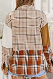 Plaid Button Up Long Sleeve Shacket - Trendsi - Flyclothing LLC
