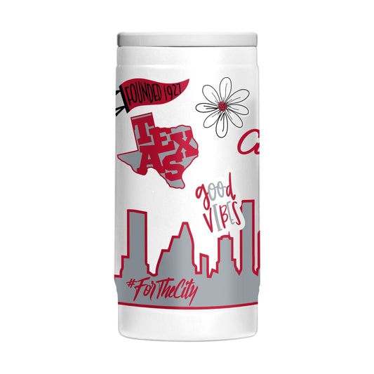 Houston 12oz Native Powdercoat SlimCan Coolie - Logo Brands - Flyclothing LLC