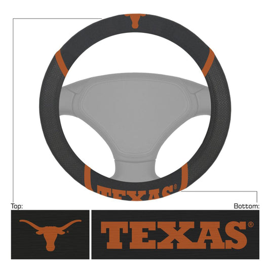 Texas Longhorns Embroidered Steering Wheel Cover - Texas