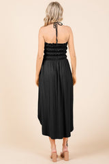 Culture Code Tie Back Shirring Dress with Pockets - Trendsi