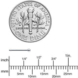 20G Stainless Steel Crystalline Gem Micro Nose Bone