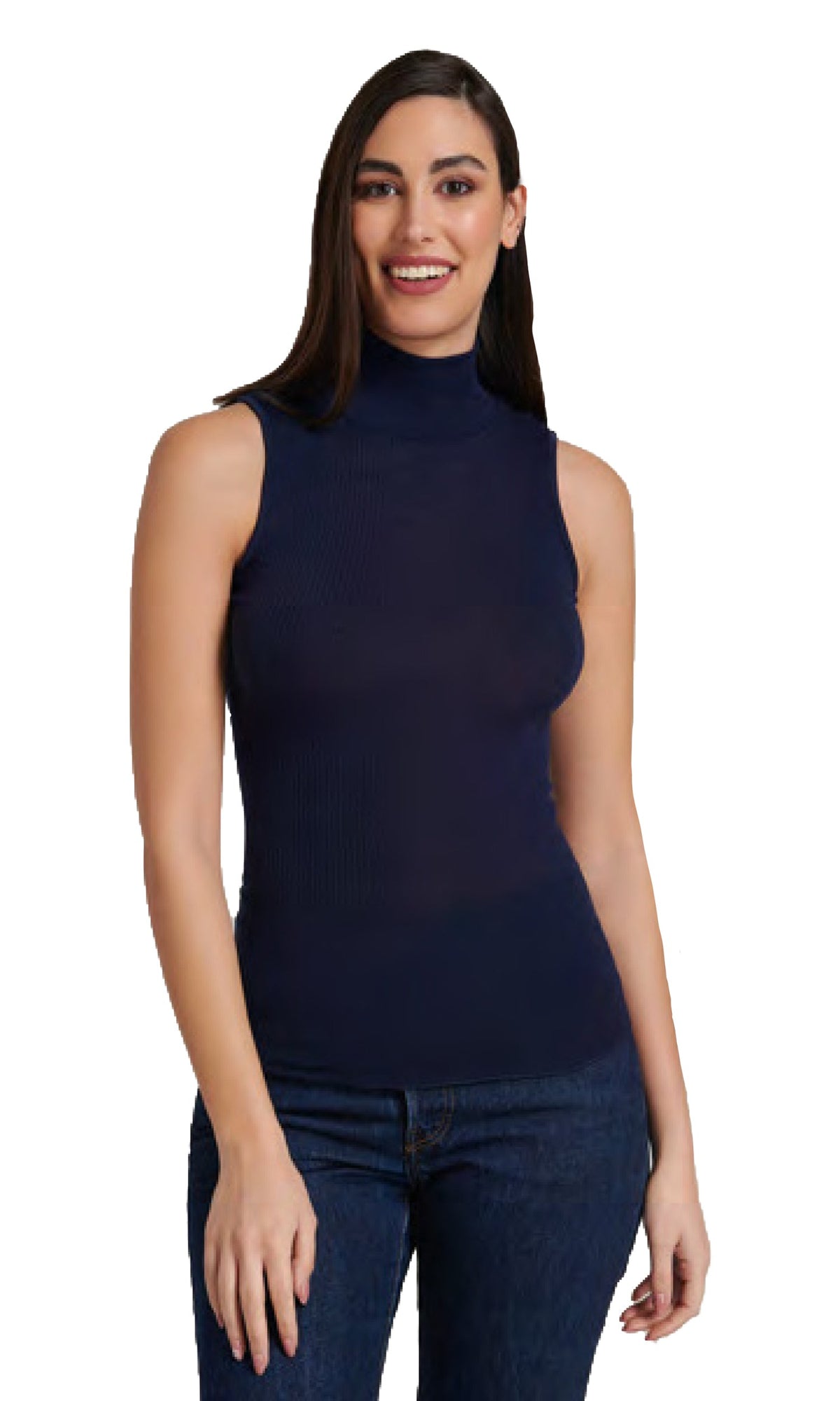 EGi Luxury Wool Silk Turtleneck Sleeveless Top. Proudly Made in Italy (1484) - tittimitti - Flyclothing LLC