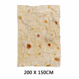 Super Soft Warm Flannel Burrito Blankets 280Gsm Round Shape Airplane Travel Throw Coral Fleece Tortilla Nap Wrap Blankets - My Store - Flyclothing LLC