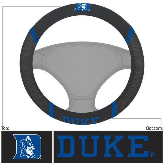 Duke Blue Devils Embroidered Steering Wheel Cover - Duke