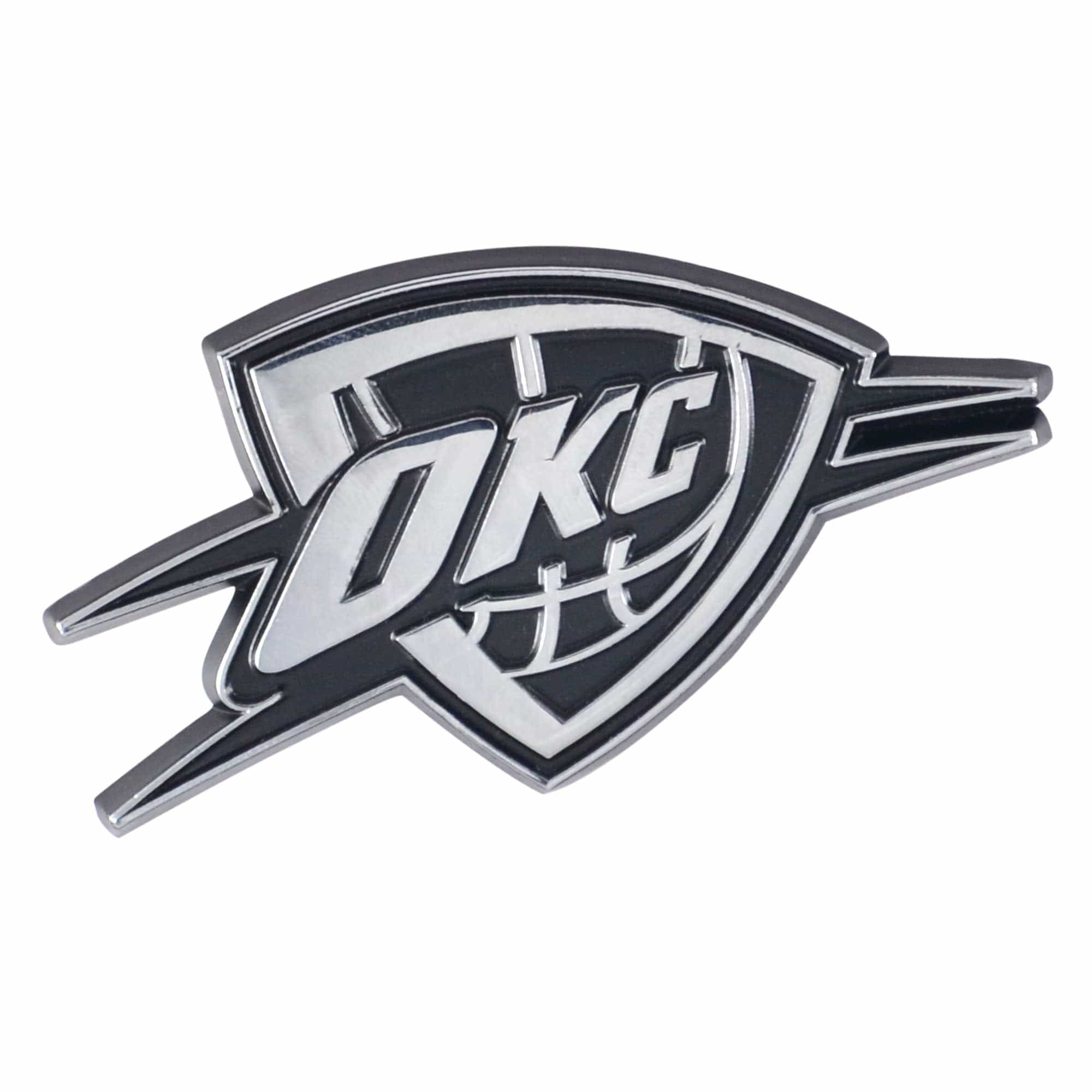 Oklahoma City Thunder 3D Chrome Metal Emblem - Oklahoma City Thunder