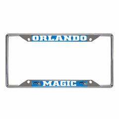 Orlando Magic Chrome Metal License Plate Frame, 6.25in x 12.25in - Orlando Magic