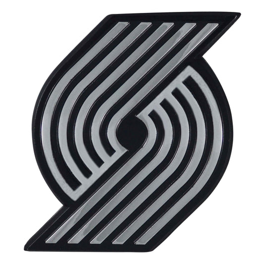 Portland Trail Blazers 3D Chrome Metal Emblem - Portland Trail Blazers