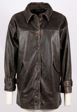 Teona OS Leather Jacket