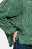 Zenana Brushed Hacci Exposed Seam Hoodie - Trendsi - Flyclothing LLC